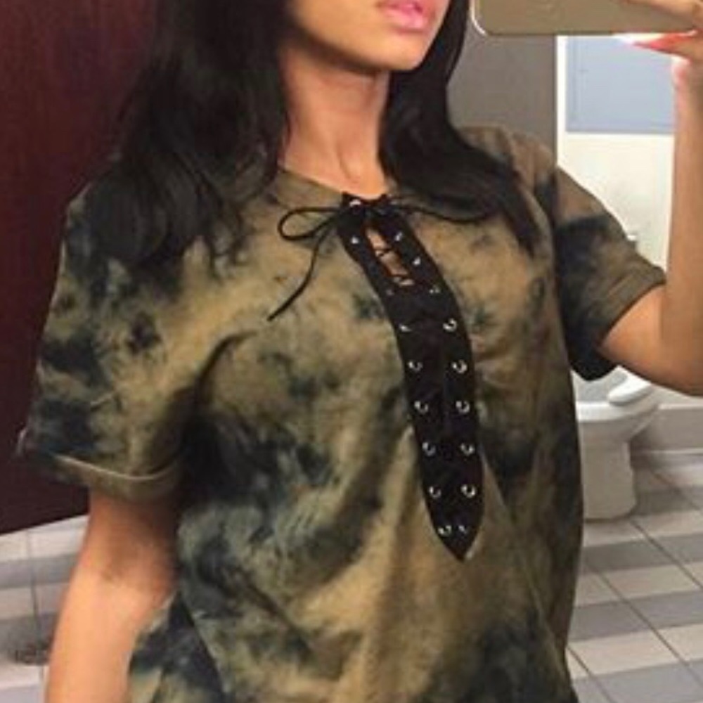 FashIon Nova Tied Up Shirt